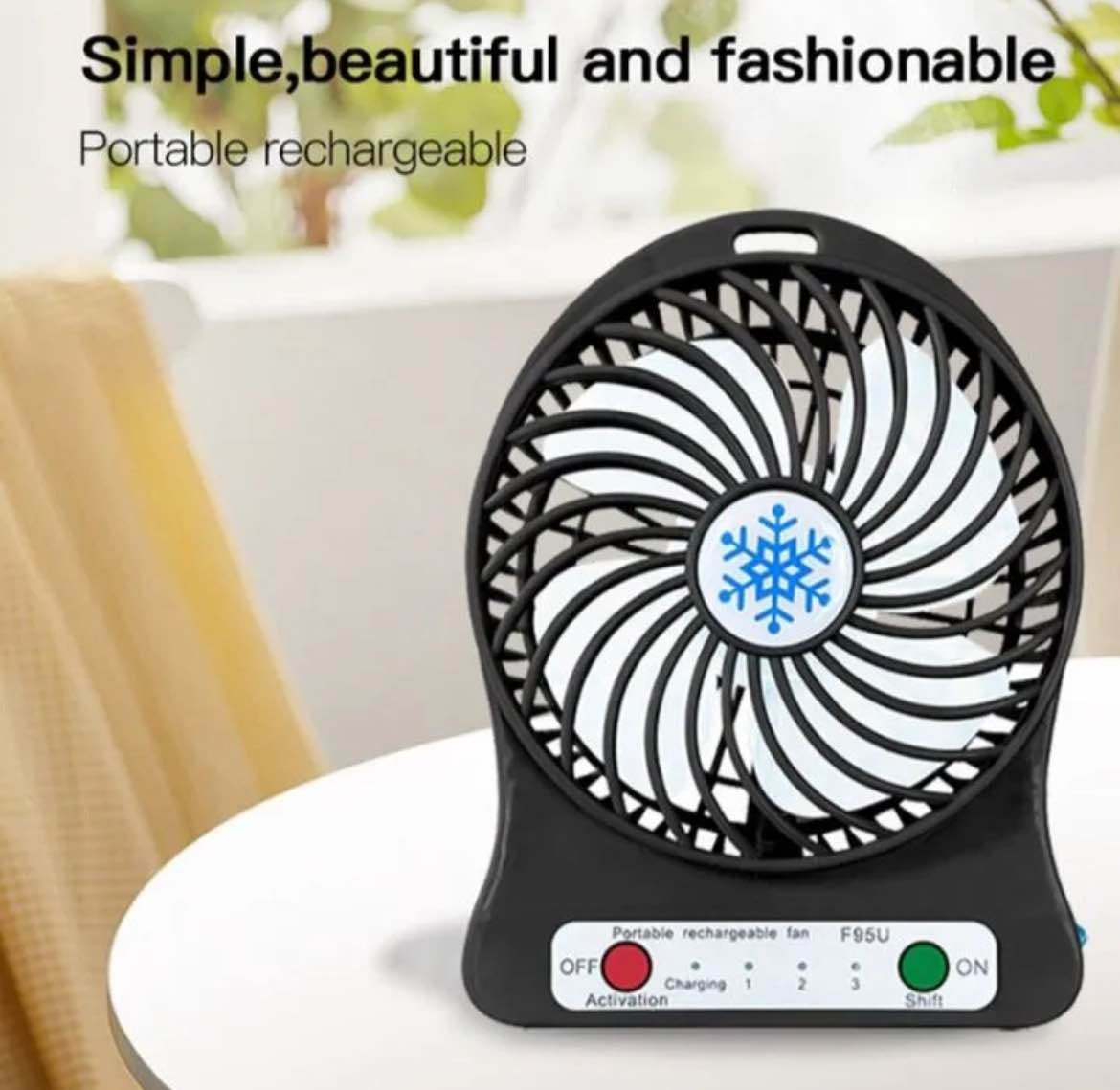 Portable Mini Fashion Hand Clip Fan USB Charging Quiet Desktop Electric Fan High Quality Small Cooling Fans