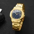 Fashion Square Men Business Watches Luxury Calendar Quartz Wristwatch Reloj Hombre Man Clock (WithoutBox)