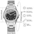 Fashion Square Men Business Watches Luxury Calendar Quartz Wristwatch Reloj Hombre Man Clock (WithoutBox)