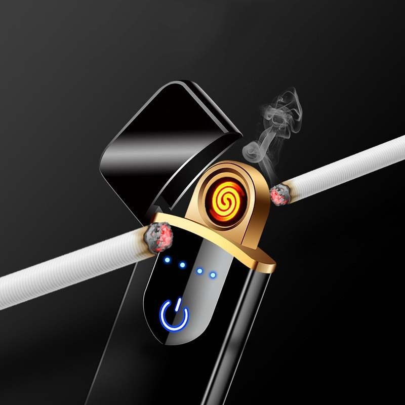 Usb Charging Lighter Touch Screen Electronic Cigarette Lighters Small Rechargeable Electric Lighter